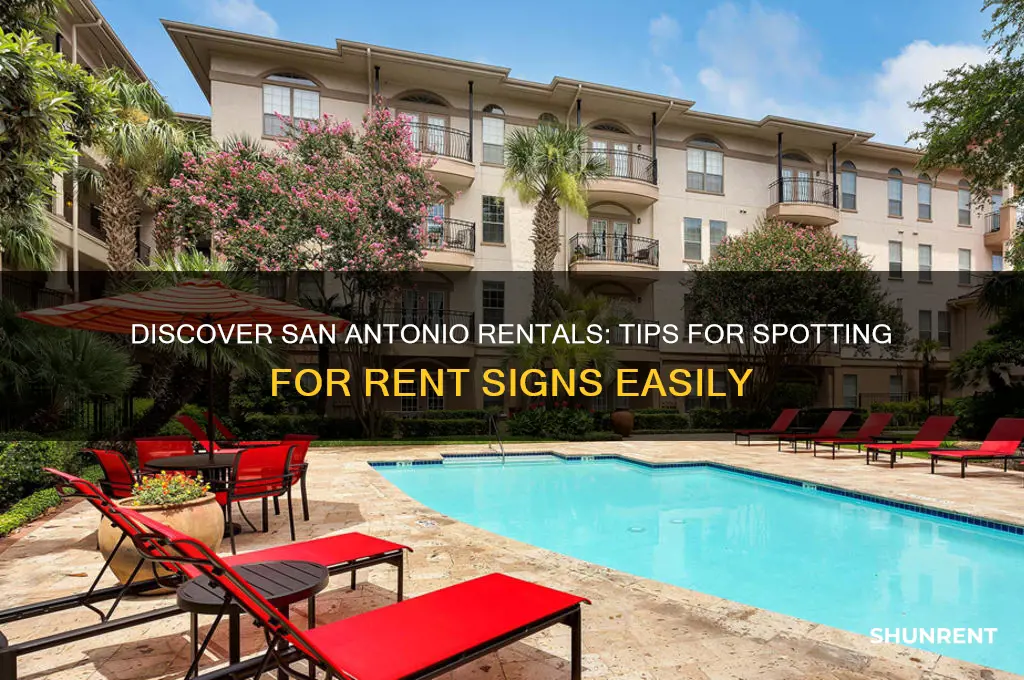 how to find for rent signs in san antonio