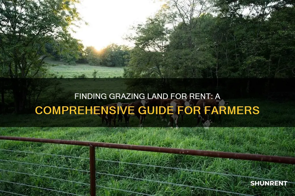 how to find grazing land to rent