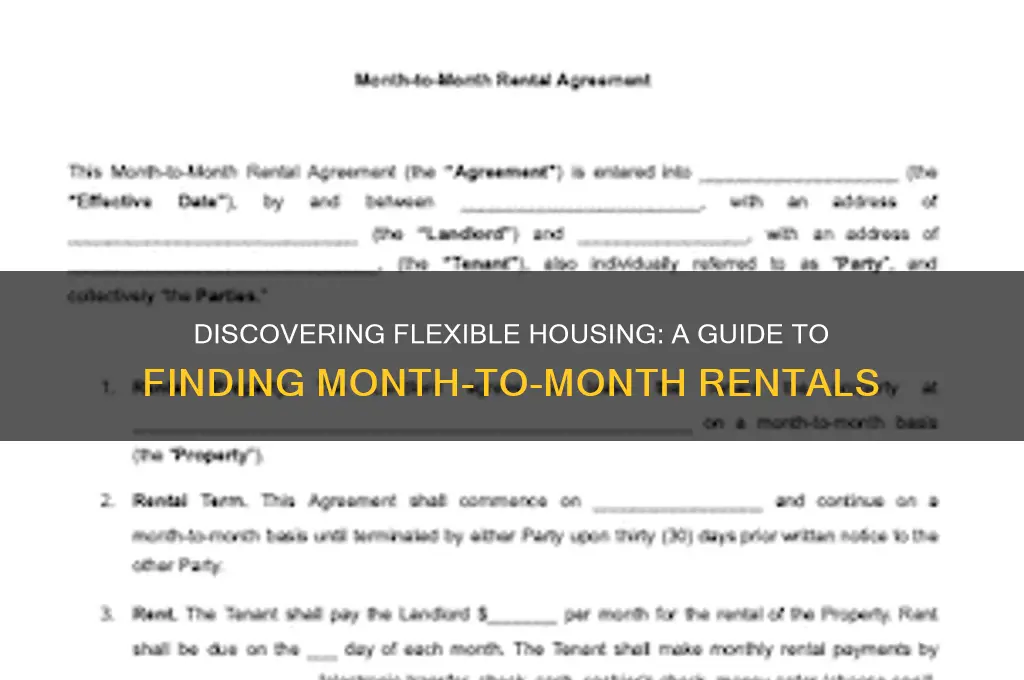 how to find month to month rent