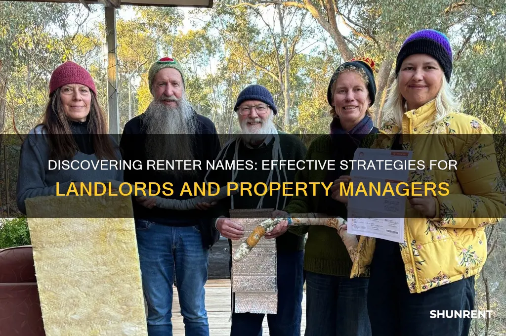how to find out the name of a renter