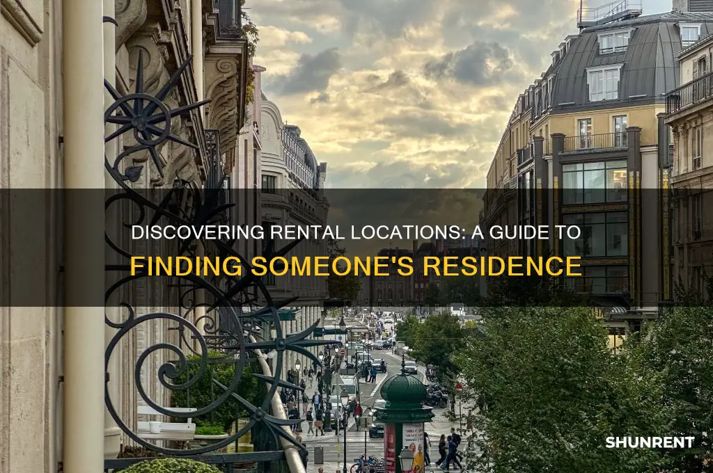 how to find out where someone rents