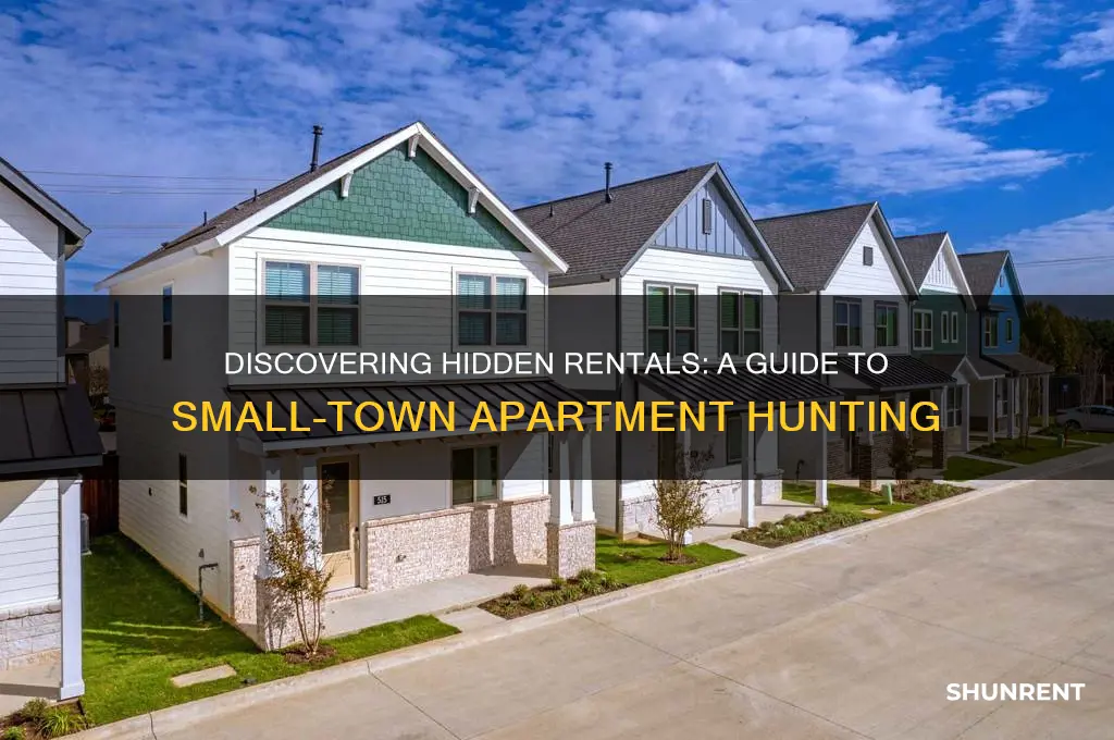 how to find places for rent in small town