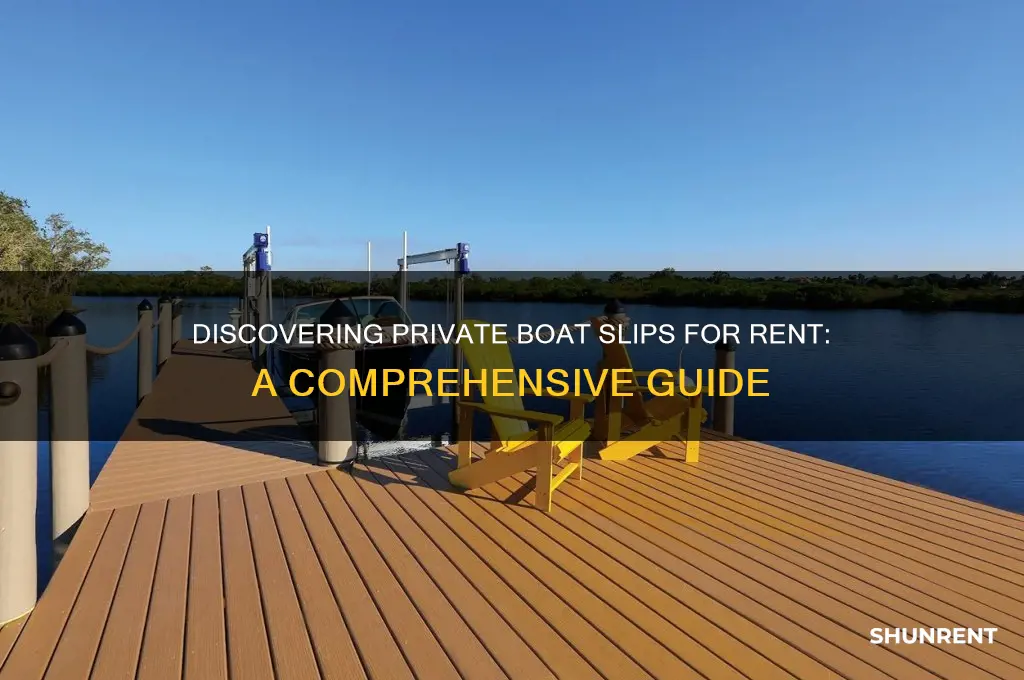 how to find private slips for rent