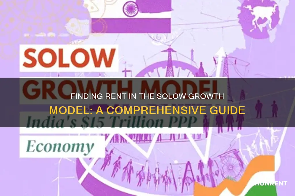 how to find rent solow growth model