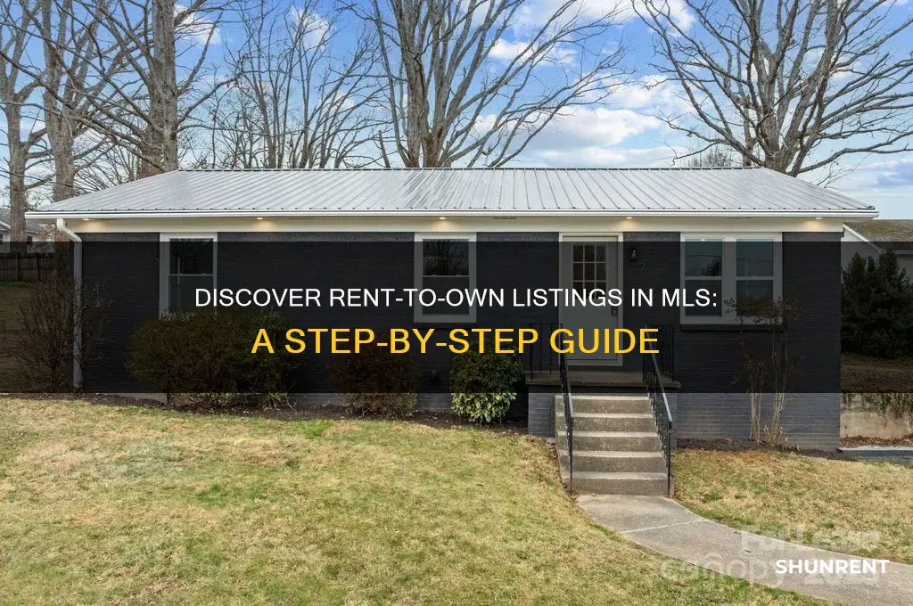 how to find rent to own in mls