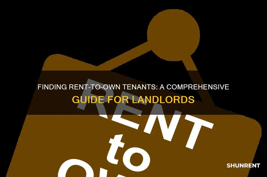 how to find rent to own tenants