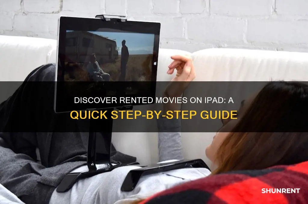 how to find rented films on ipad