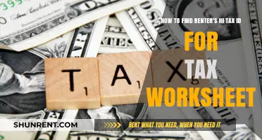 Finding Your Renter's Tax ID for Accurate Tax Worksheet Completion