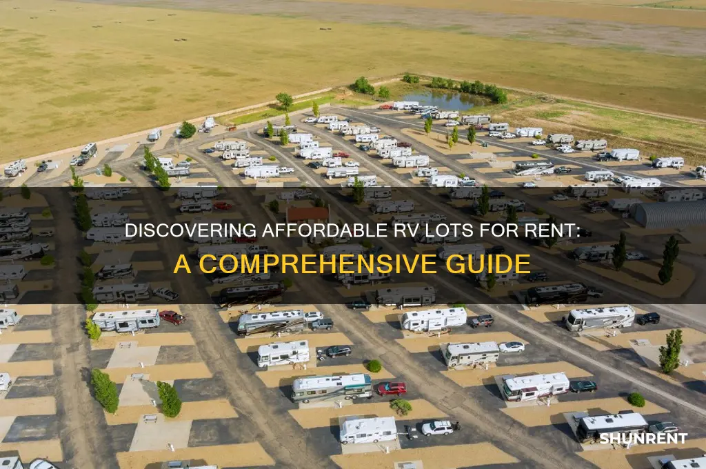 how to find rv lots for rent