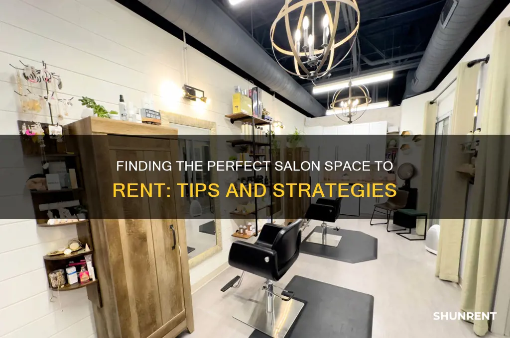 how to find salon space to rent