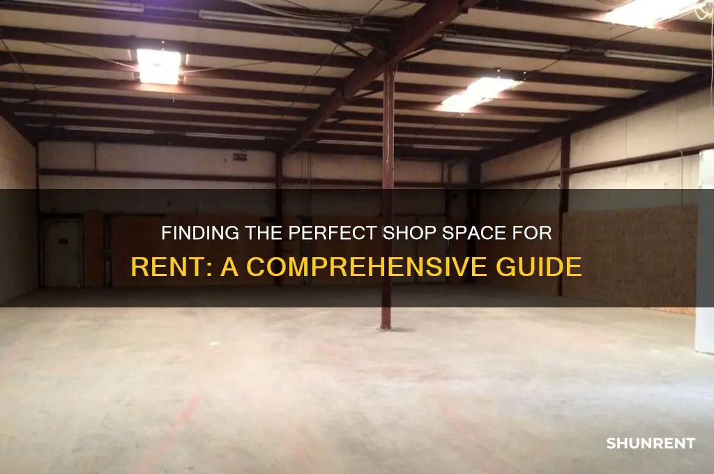 how to find shop space for rent
