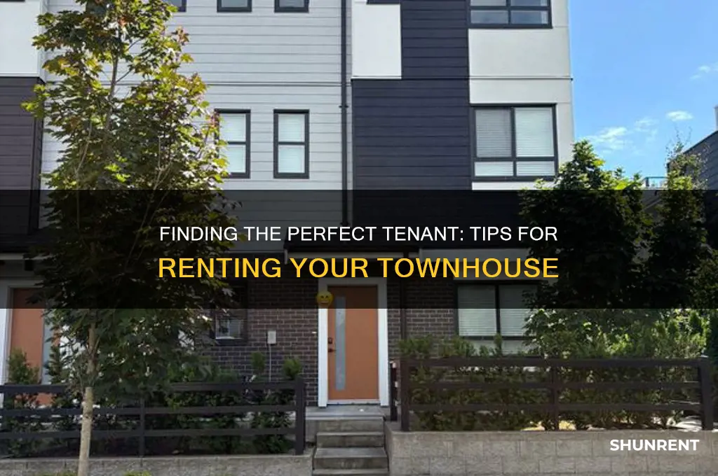 how to find someone to rent a townhouse