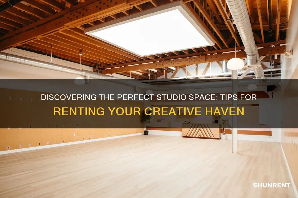 how to find space to rent for a studio