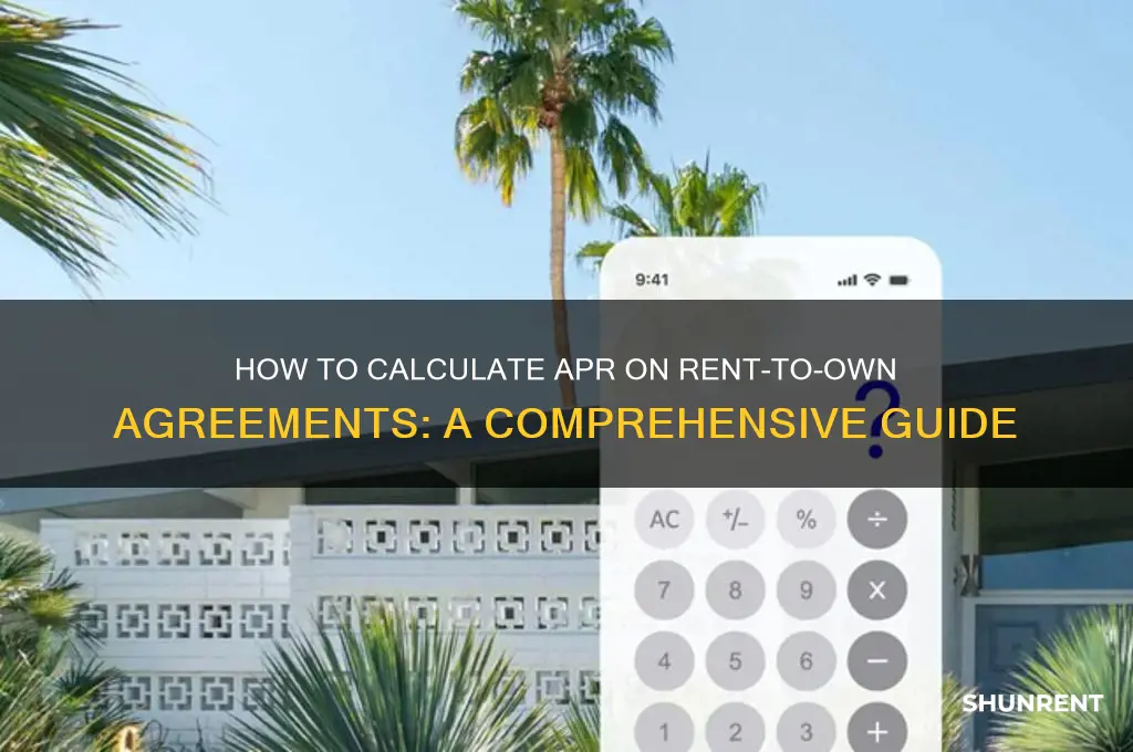 how to find the apr on rent to own