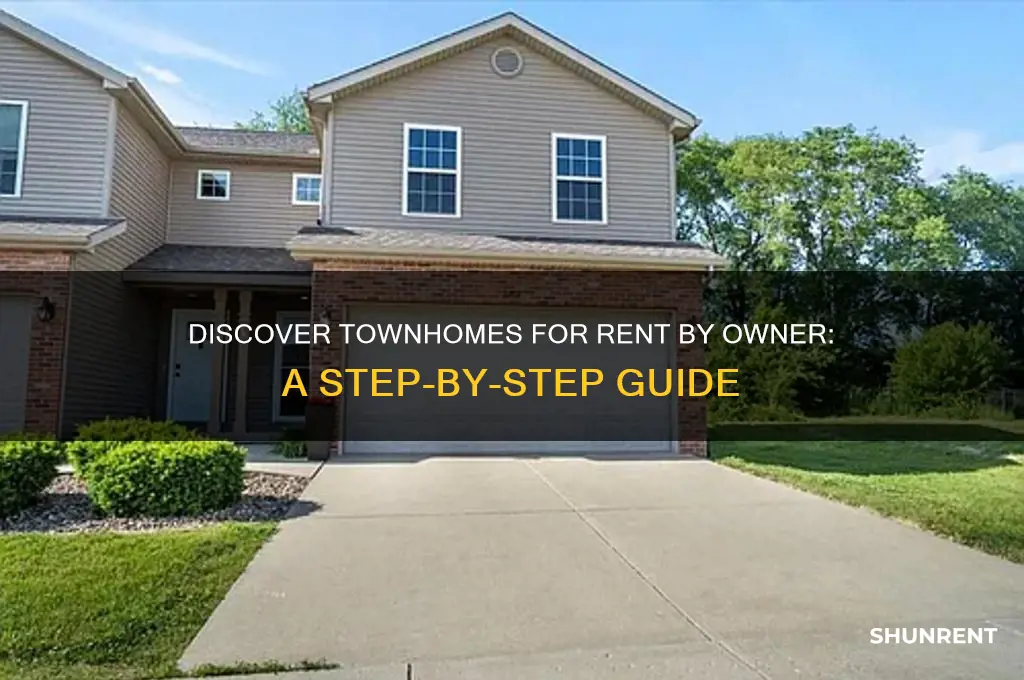 how to find townhomes for rent by owner