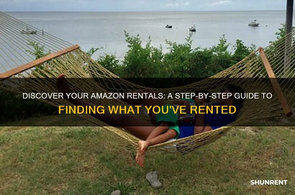 how to find what you rent from amazon