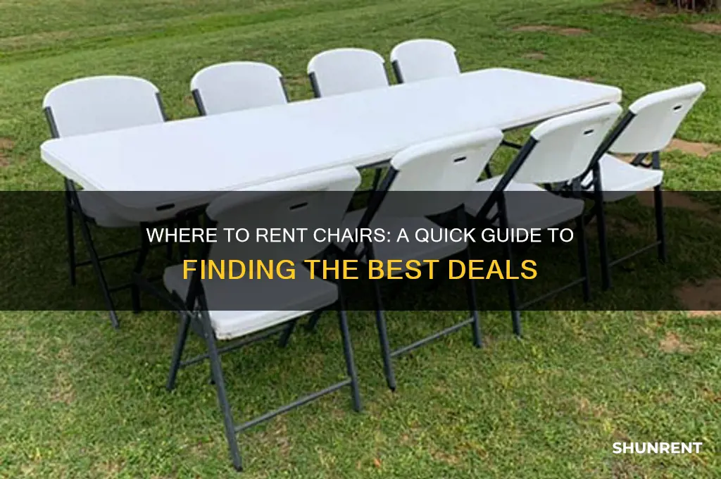 how to find where to rent chairs