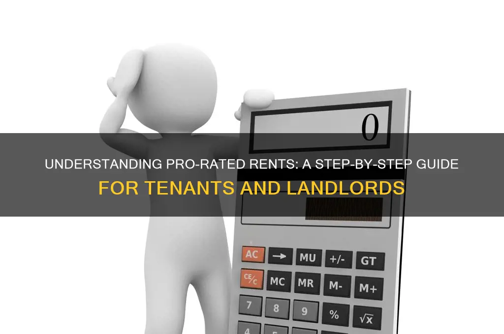 how to fins out pro rated rents