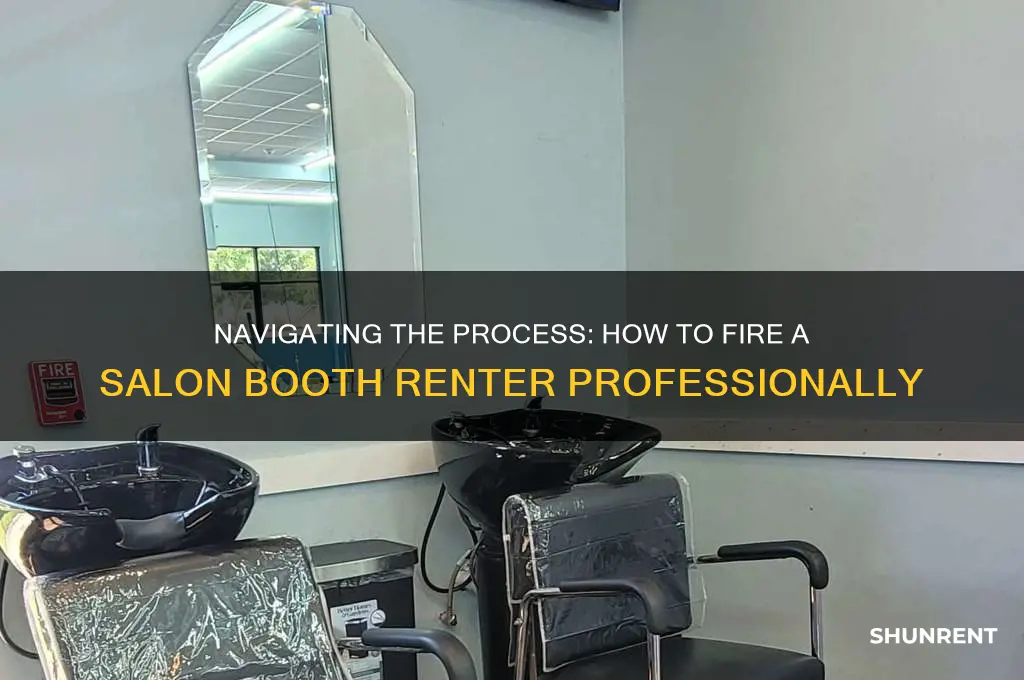 how to fire a salon booth renter