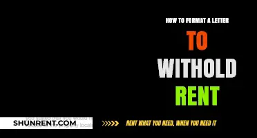 How to Properly Format a Letter to Withhold Rent: A Guide