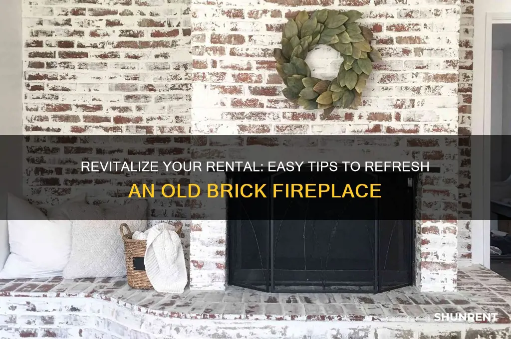 how to freshen up an old brick fireplace renta