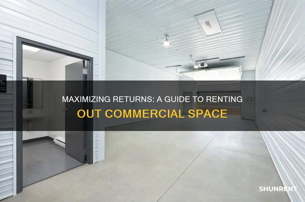 how to give commercial space for rent