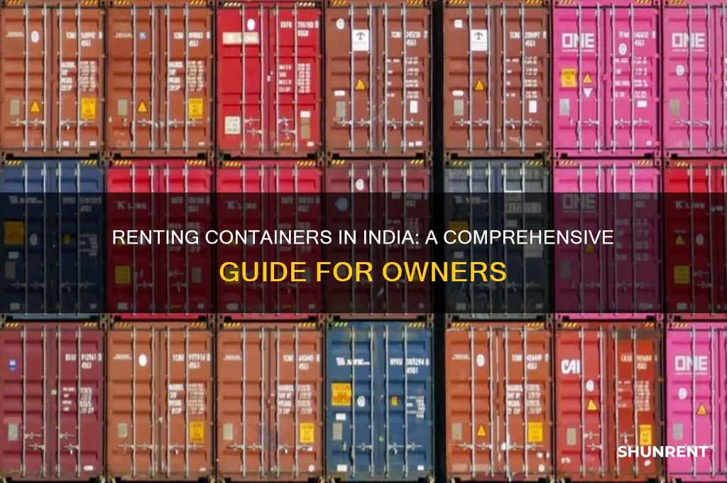 how to give container on rent in india