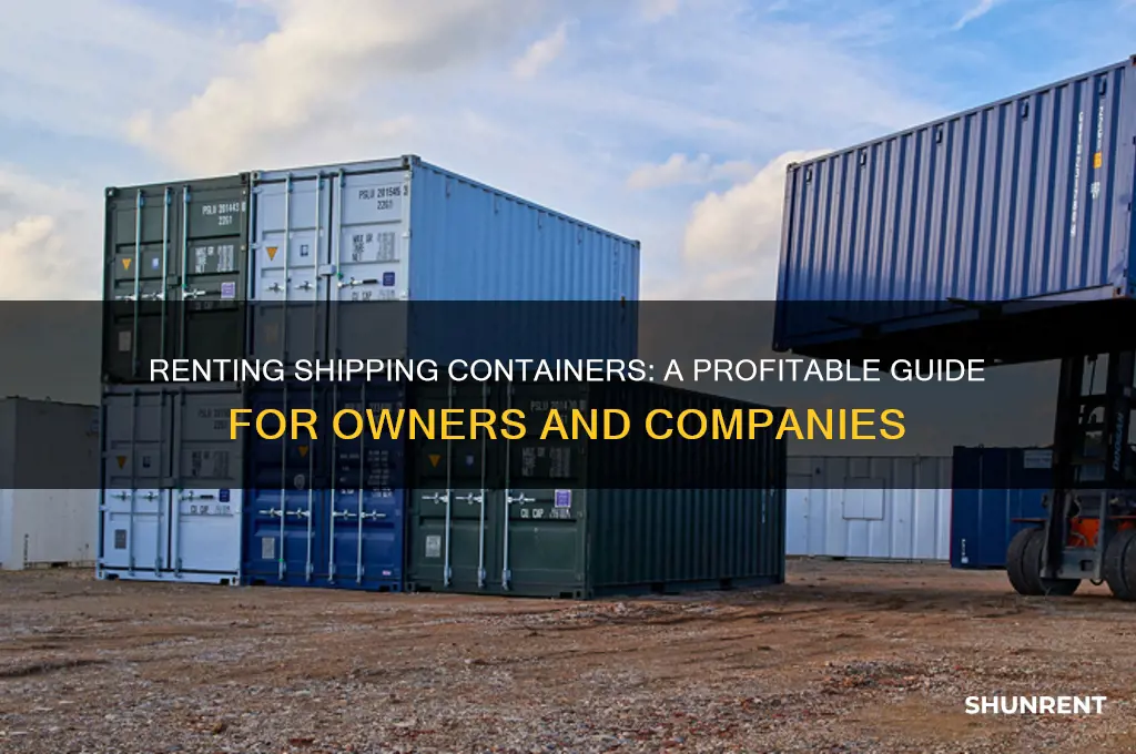 how to give container on rent to shipping company