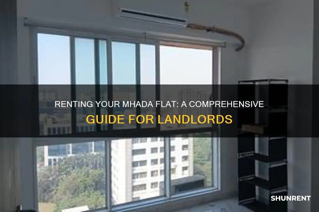 how to give mhada flat on rent