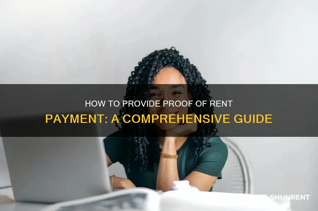 how to give proof of rent payment