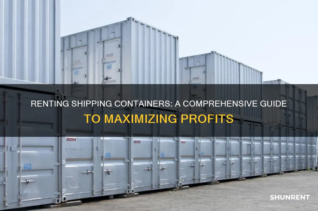 how to give shipping container on rent