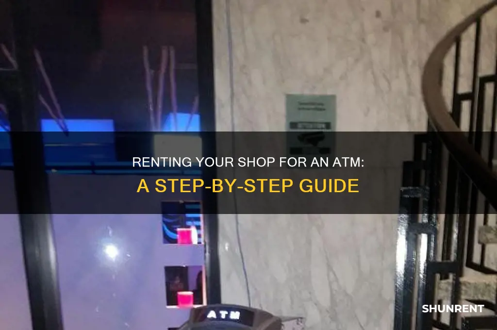 how to give shop on rent for atm