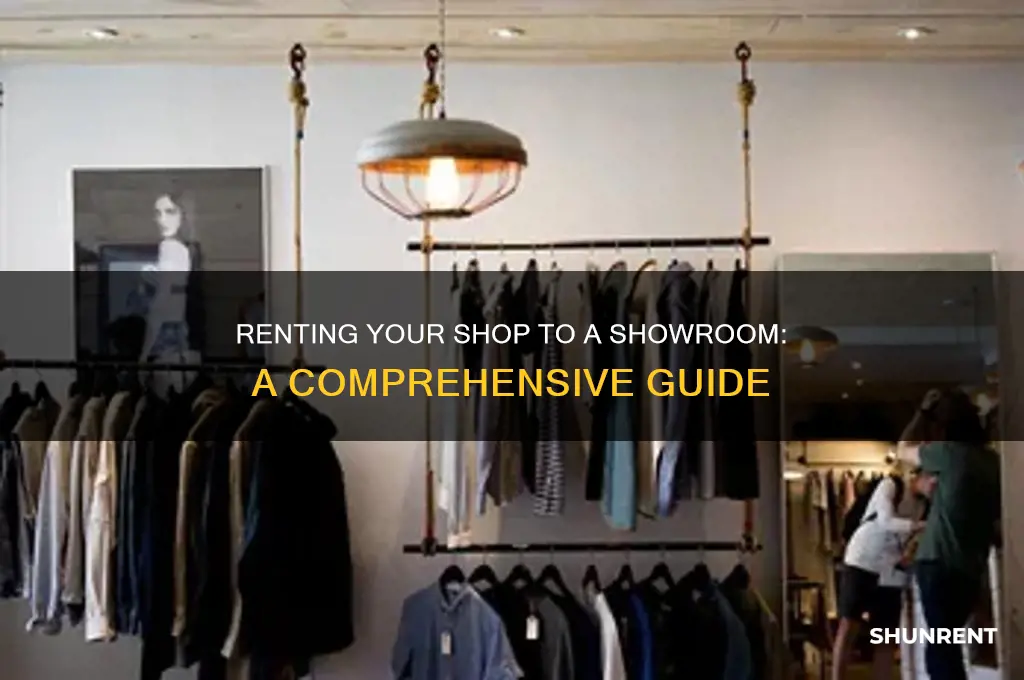 how to give shop on rent to showroom
