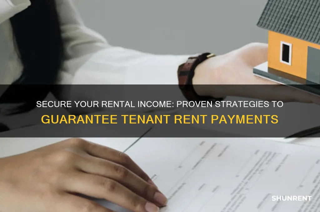 how to guarantee rent from a tenant