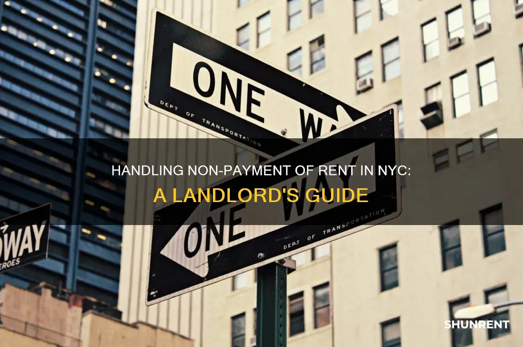 how to handle non payment of rent nyc