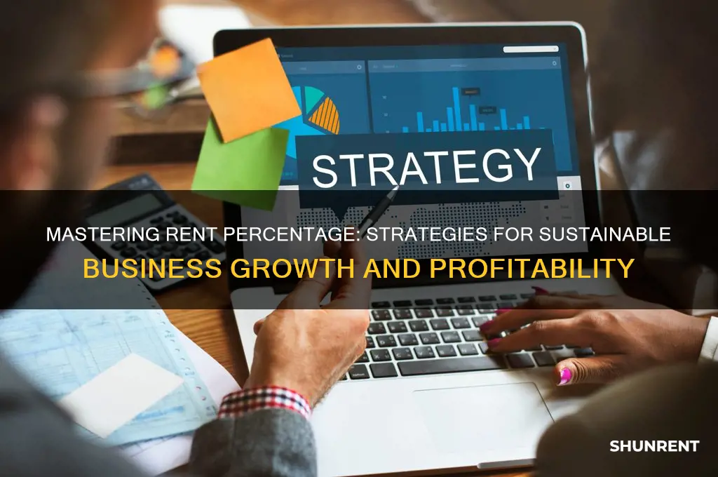 how to handle rent percentage as a business