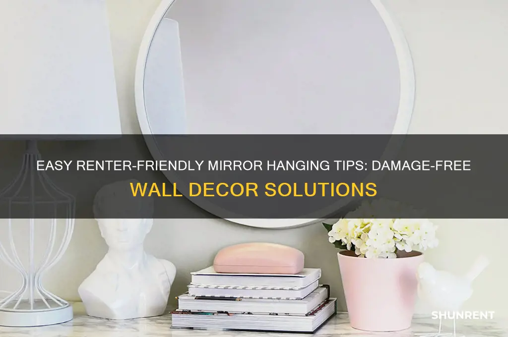 how to hang a mirror renter friendly