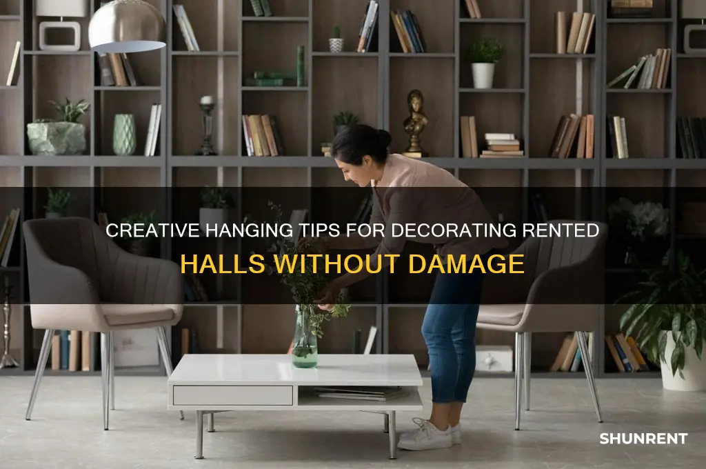 how to hang decorations in rented hall