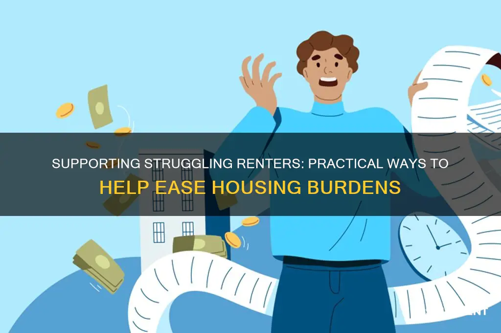 how to help someone who cant afford rent