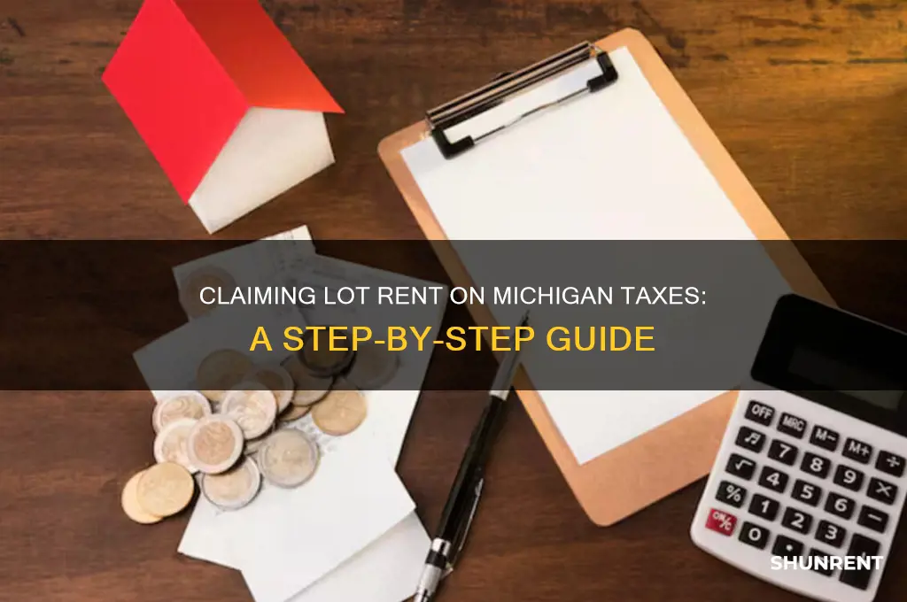 how to i claim lot rent on taxes michigan