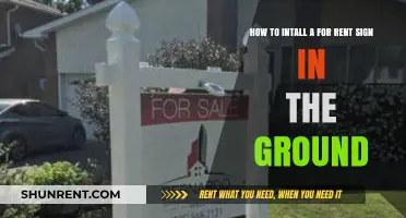 Easy Steps to Securely Install a For Rent Sign in the Ground