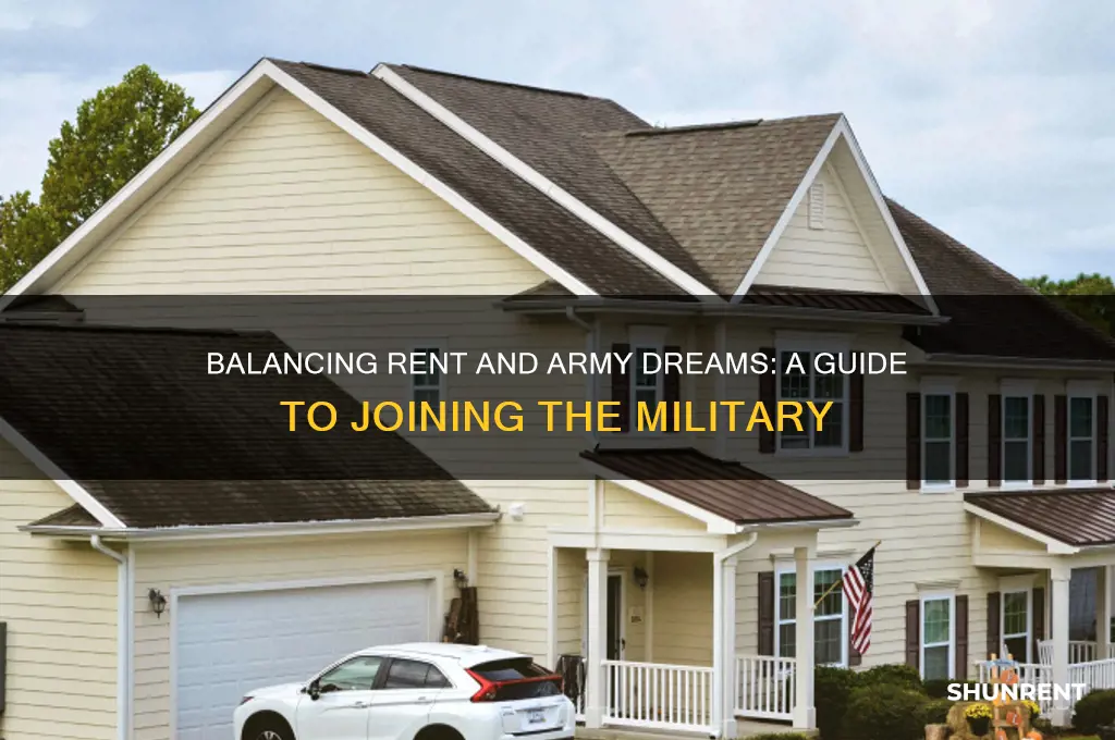 how to join the army when i have rent