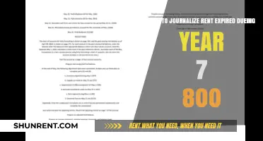 Journalizing Expired Rent: A Step-by-Step Guide for Year 7, $800