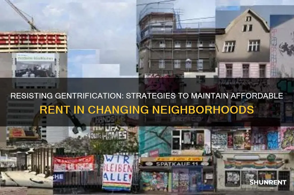 how to keep same rent with genfrication