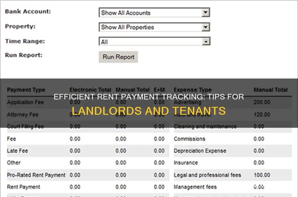 how to keep track of rent payments