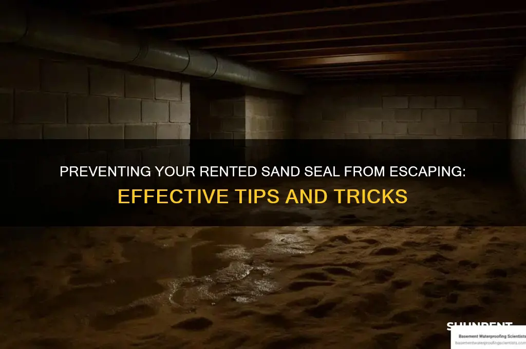 how to keep your rented sand seal from leaving
