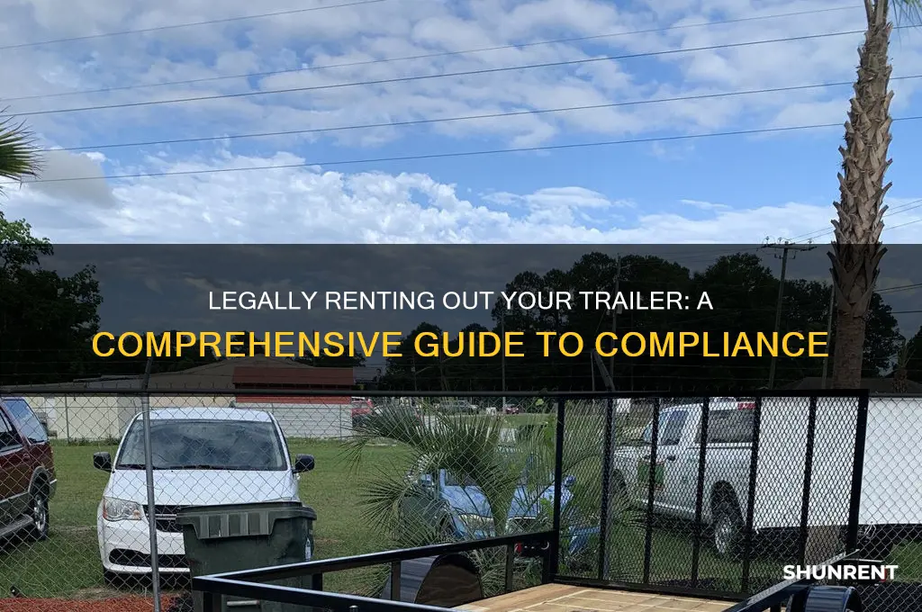 how to legally rent out a trailer