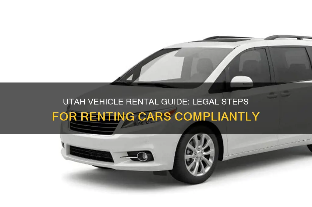 how to legally rent vehicles in utah