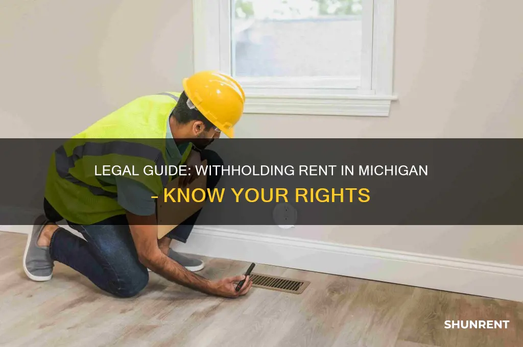 how to legally withhold rent in michigan