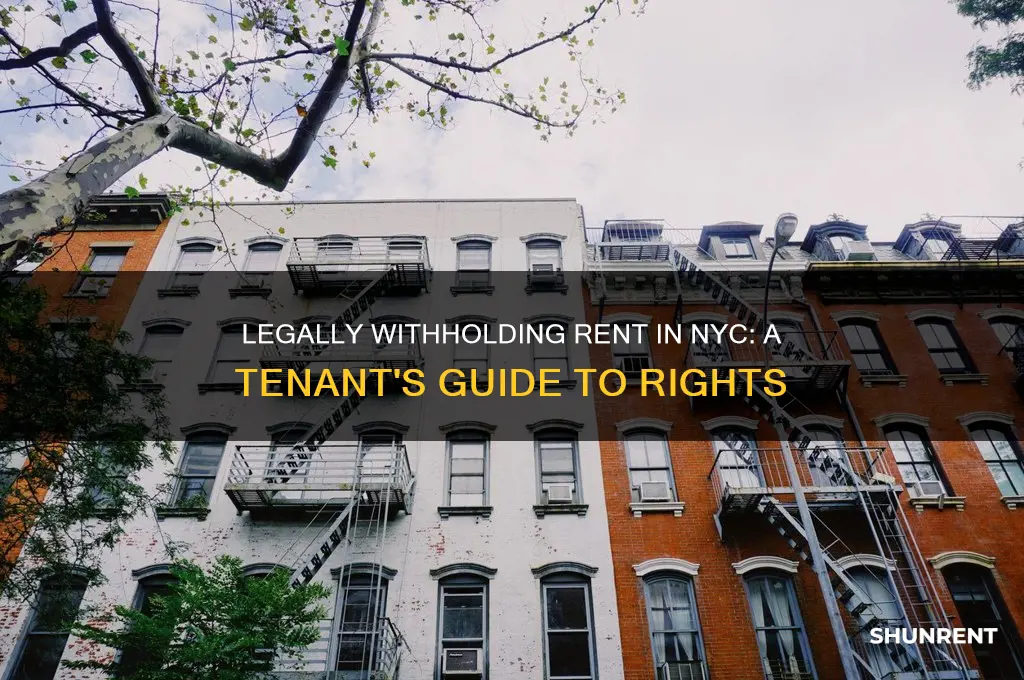 how to legally withhold rent in new york city